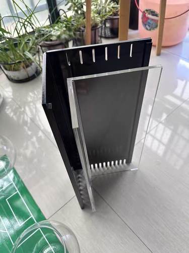 鱼缸直角溢流挡板鱼梳板伪直角亚克力水泵遮挡定水板加直角溢流板 - 图1