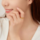 Chow Tai Sang gold ring glossy couple ring gift