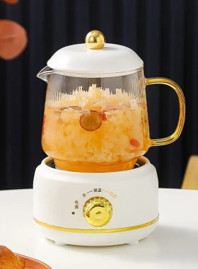 新款养生杯多功能迷你电炖杯养生壶玻璃电热杯办公室煮花茶保温杯