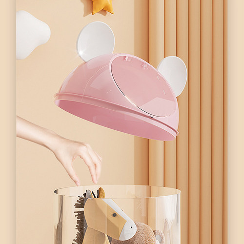 娃娃收纳桶毛绒玩具收纳神器高颜值装儿童公仔玩偶的透明筒展示箱 - 图3