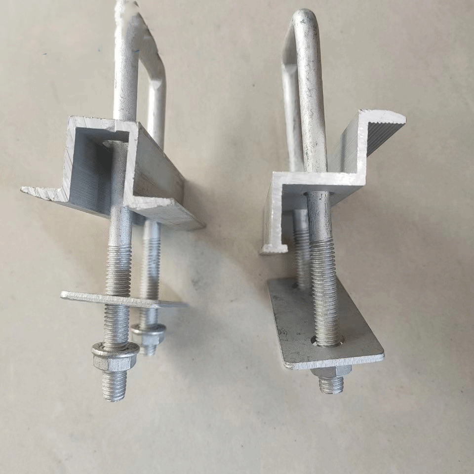 光伏压块双孔中压板边压太阳能铝合金压块40*60方钢50*100适用u形,淘宝优惠券,粉丝福利购,淘宝优惠卷