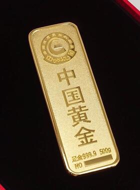 彷真金条假金砖道具金店结婚节日婚礼模型展示中国投资银行拍照