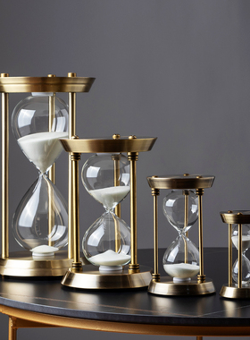 360度旋转地球仪沙漏摆件装饰品