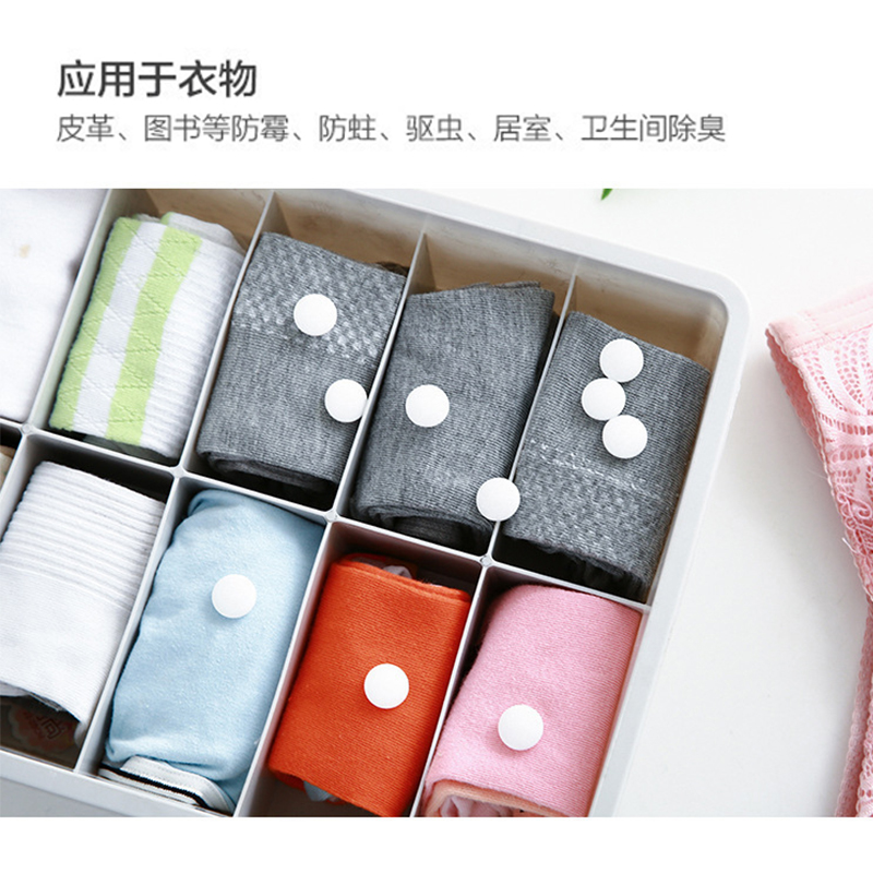 100粒 驱虫除臭樟脑球家用衣柜室内防霉防潮防蟑螂无毒宿舍杂物间 - 图1