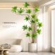 Lily bamboo simulated green plant living room large potted artificial tree