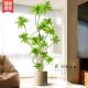 Lily bamboo simulated green plant living room large potted artificial tree