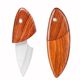 Mini non-slip utility knife with wood grain handle