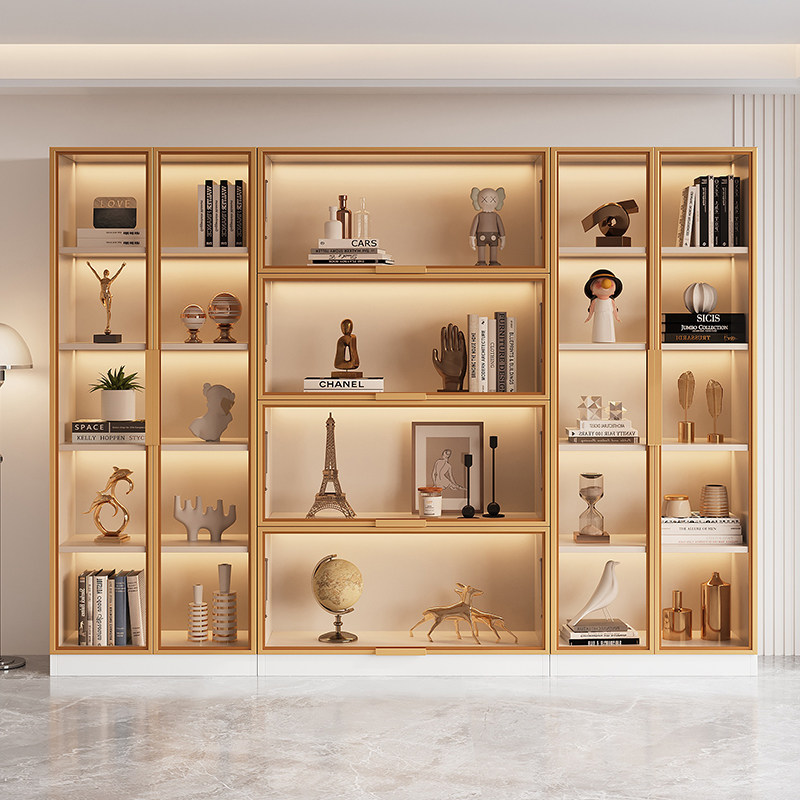 实木手办柜展示柜玻璃门客厅透明酒柜防尘落地收纳柜子书柜手包柜,淘宝优惠券,粉丝福利购,淘宝优惠卷