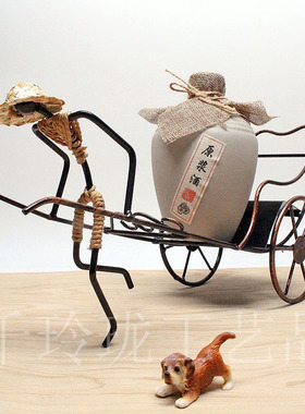 中国风摆件怀旧新中式家居装饰品摆设酒柜酒架仿古客厅柜创意古风