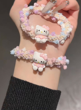 新款卡通学生可爱猫咪发圈扎头发