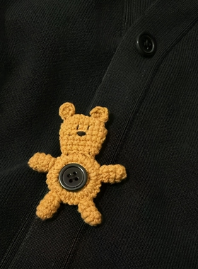 小熊让衣服更可爱！卡通纽扣圈圈