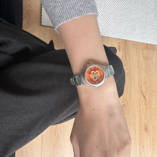 全新原创Awasteoftime浪费时间中古石英手表小众时尚复古休闲金属