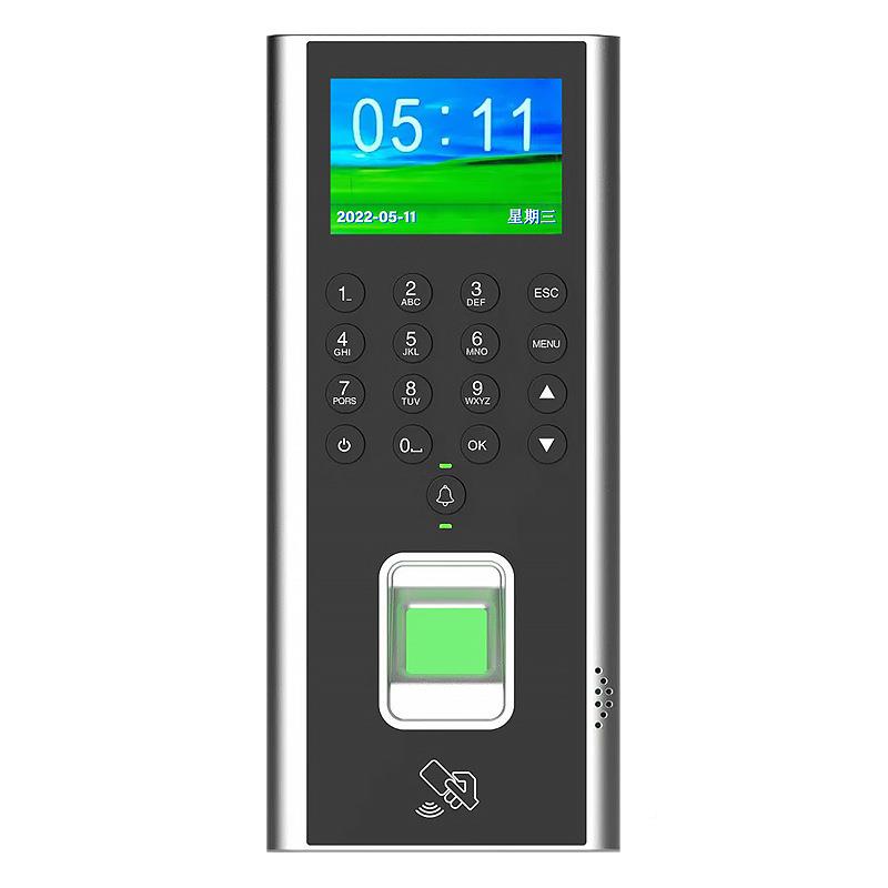 Office 2.4-inch high-density high-definition screen door finger attendance access control machine C22 smart card swipe code prohibition machine in small shop area
