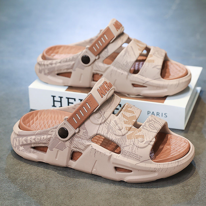 凉鞋男夏季青少年外穿司机开车运动防滑耐磨户外大码两用沙滩拖鞋,淘宝优惠券,粉丝福利购,淘宝优惠卷