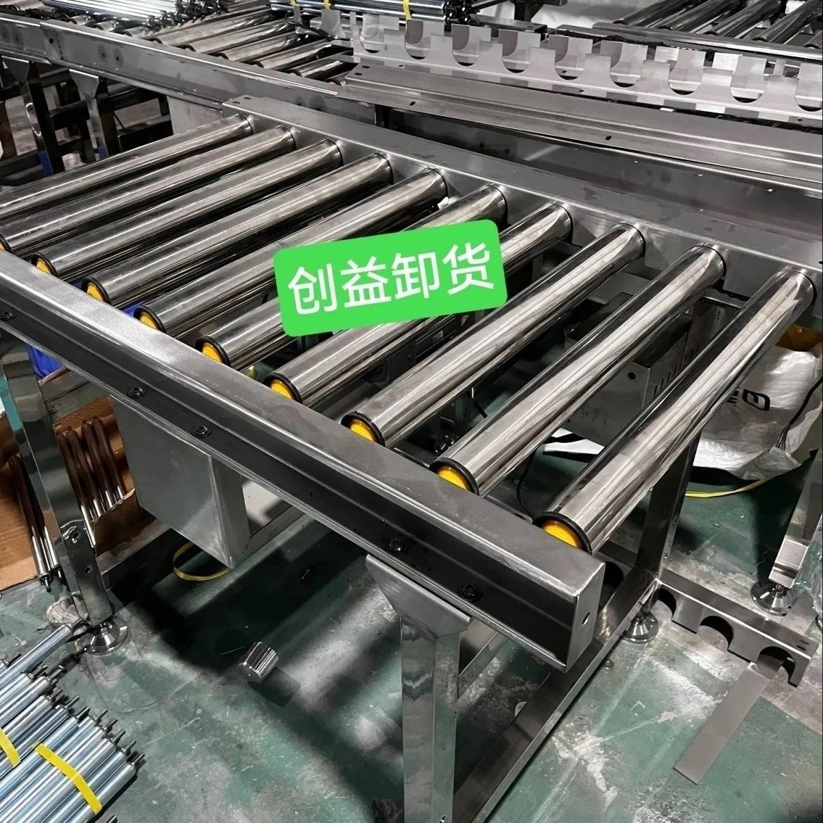 动力滚筒输送线物流传送带转弯滑道无动力滚筒流水线动力卸货滑轮,淘宝优惠券,粉丝福利购,淘宝优惠卷