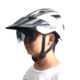 One-piece bicycle helmet and safety helmet, mountain biking equipment with goggles