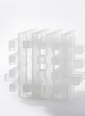 大千新摆件透明树创意魔方现代 设计师款样板间边柜组合饰品配饰