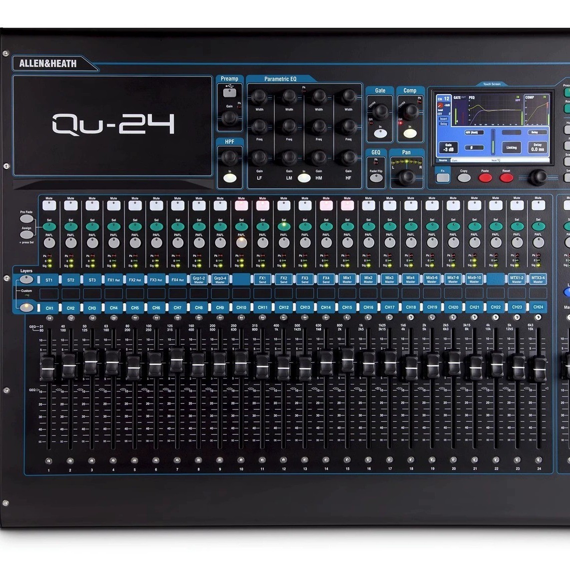艾伦赫赛ALLEN&HEATH数字调音台QU16QU24QU32舞台演出专业32路 - 图1