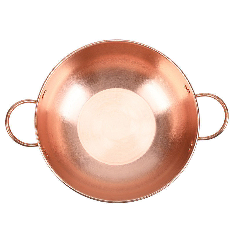 纯紫铜锅熬果酱铜锅炖汤铜炒锅电磁炉加厚铜火锅熬阿胶糕专用铜锅,淘宝优惠券,粉丝福利购,淘宝优惠卷