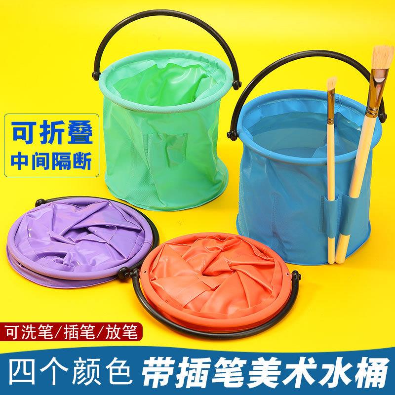 沙滩玩具可折叠便携儿童水桶捞鱼螃蟹宝宝挖沙铲子玩水工具桶沙池 - 图1