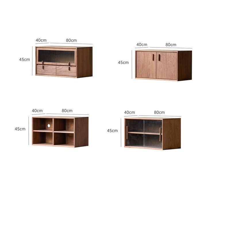 北美黑胡桃木组合电视柜樱桃木原木小户型卧室客厅落Z地储物书柜,淘宝优惠券,粉丝福利购,淘宝优惠卷