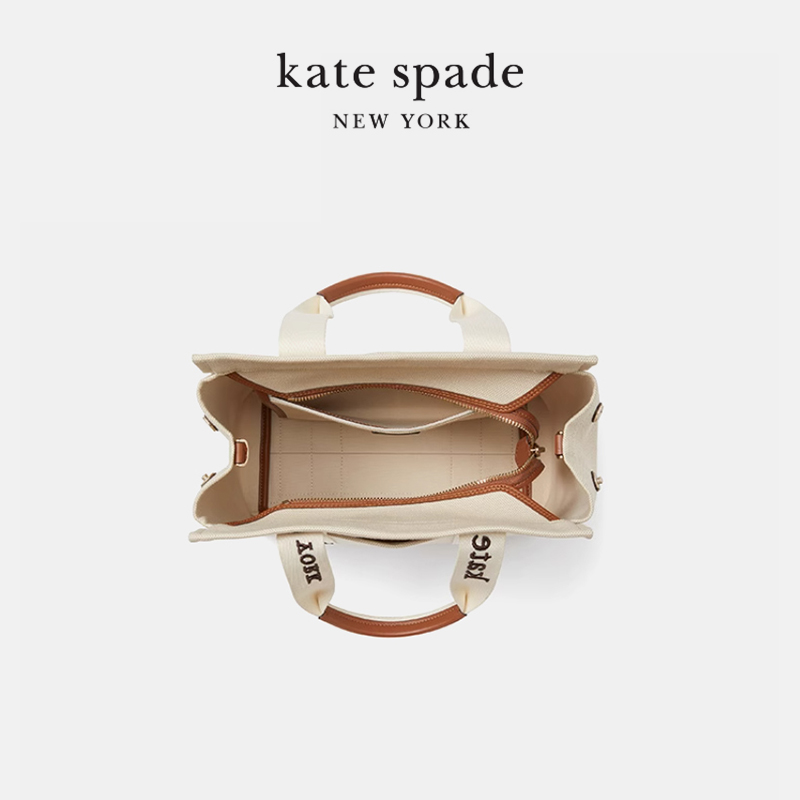 kate spadeks plenty帆布包手提托特包质感通勤女包