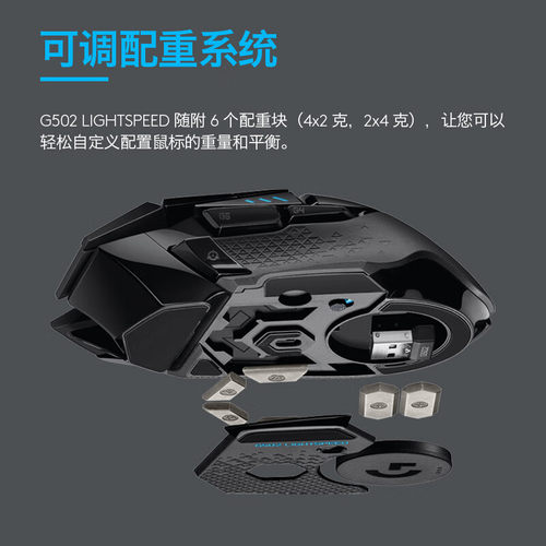 罗技G502无线游戏鼠标创世者机械笔记本台式电脑电竞通用专用外设 - 图1