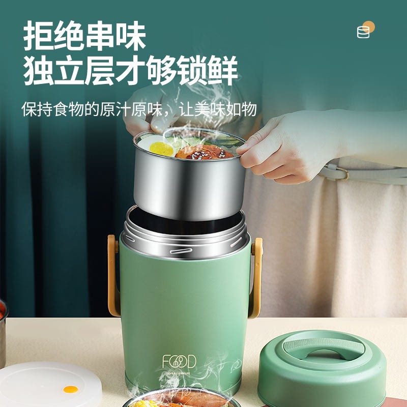 保温饭盒大容量保温桶24小时饭桶保温盒不锈钢带饭桶微波长效分格,淘宝优惠券,粉丝福利购,淘宝优惠卷
