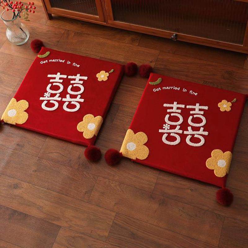 敬茶结婚跪垫一对新娘坐垫改口婚礼跪拜地垫敬酒喜垫子婚庆用品u.,淘宝优惠券,粉丝福利购,淘宝优惠卷