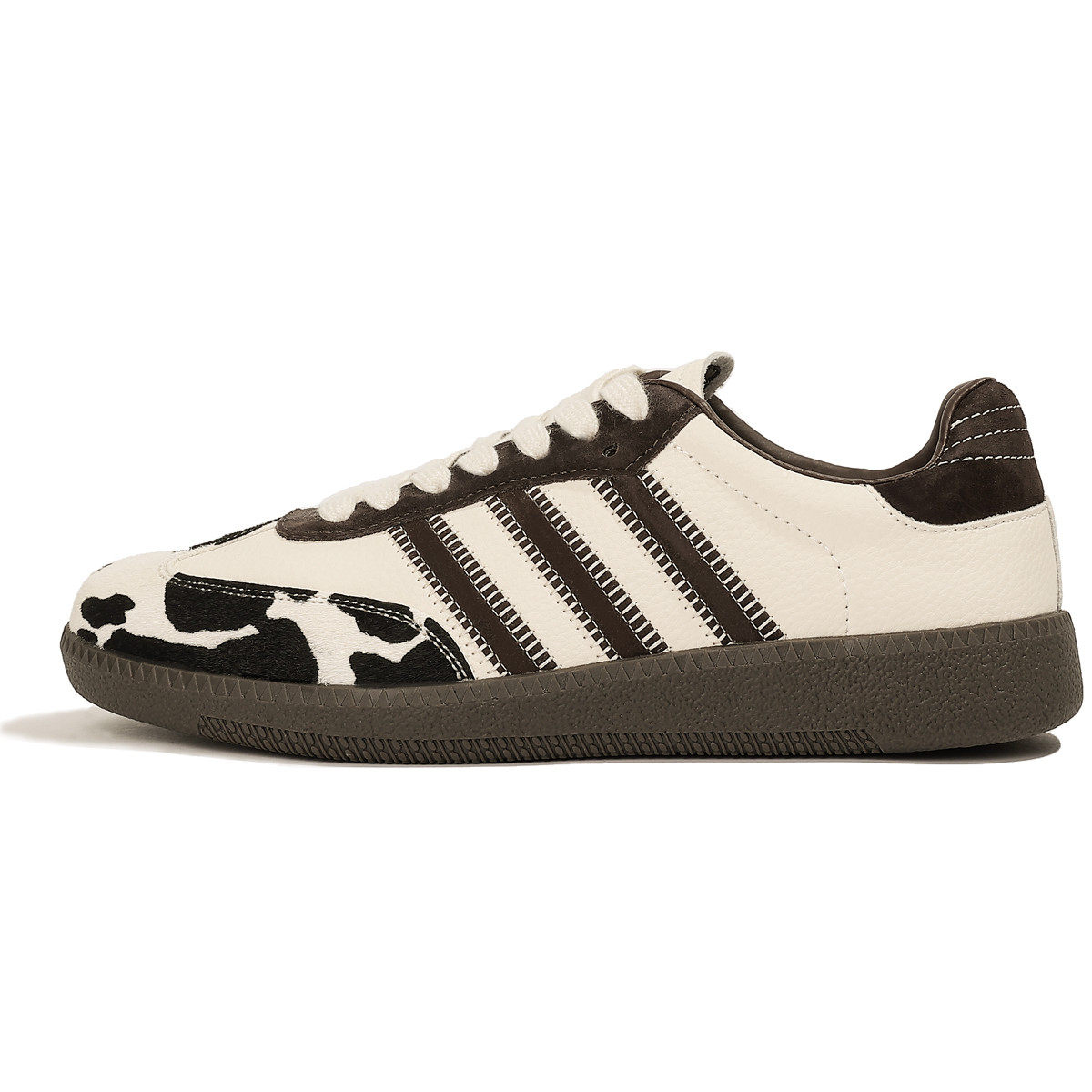 【冉言】颗颗 2024春新品小众奶牛纹德训鞋女可爱百搭休闲板鞋,淘宝优惠券,粉丝福利购,淘宝优惠卷