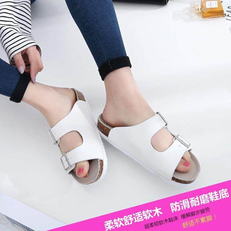 软木拖情侣韩版鞋女夏沙滩学生防滑季大码凉鞋男凉拖鞋平底一字拖,淘宝优惠券,粉丝福利购,淘宝优惠卷