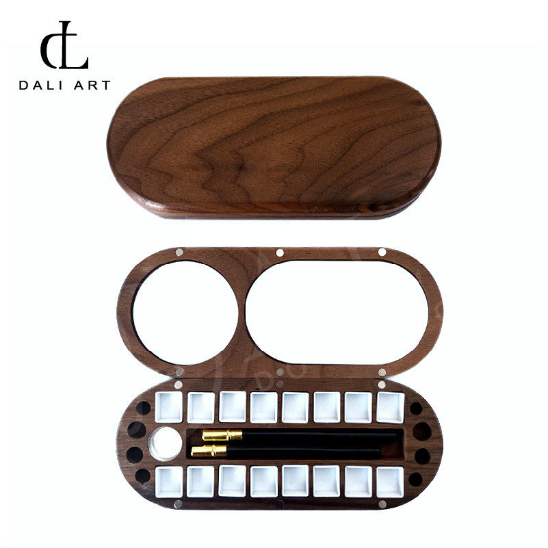 多功能水彩盒颜料分装盒24色2毫升固体分装盒黑胡桃 加厚不变型,淘宝优惠券,粉丝福利购,淘宝优惠卷