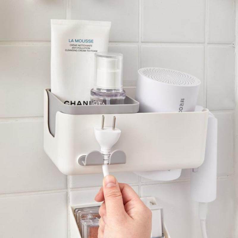 吹风机置物架浴室壁挂免打孔家用电吹风支架卫生间洗漱用品整理架,淘宝优惠券,粉丝福利购,淘宝优惠卷