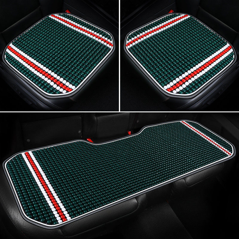 单片主副驾驶座垫夏季透气柏木珠子汽车坐垫无靠背三件套防滑凉垫,淘宝优惠券,粉丝福利购,淘宝优惠卷