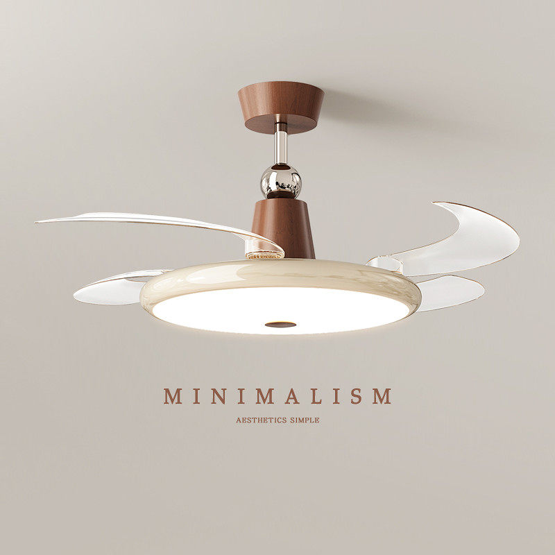 全光谱护眼餐厅隐形风扇灯变频法式中古奶油风客厅卧室智能吊扇灯,淘宝优惠券,粉丝福利购,淘宝优惠卷
