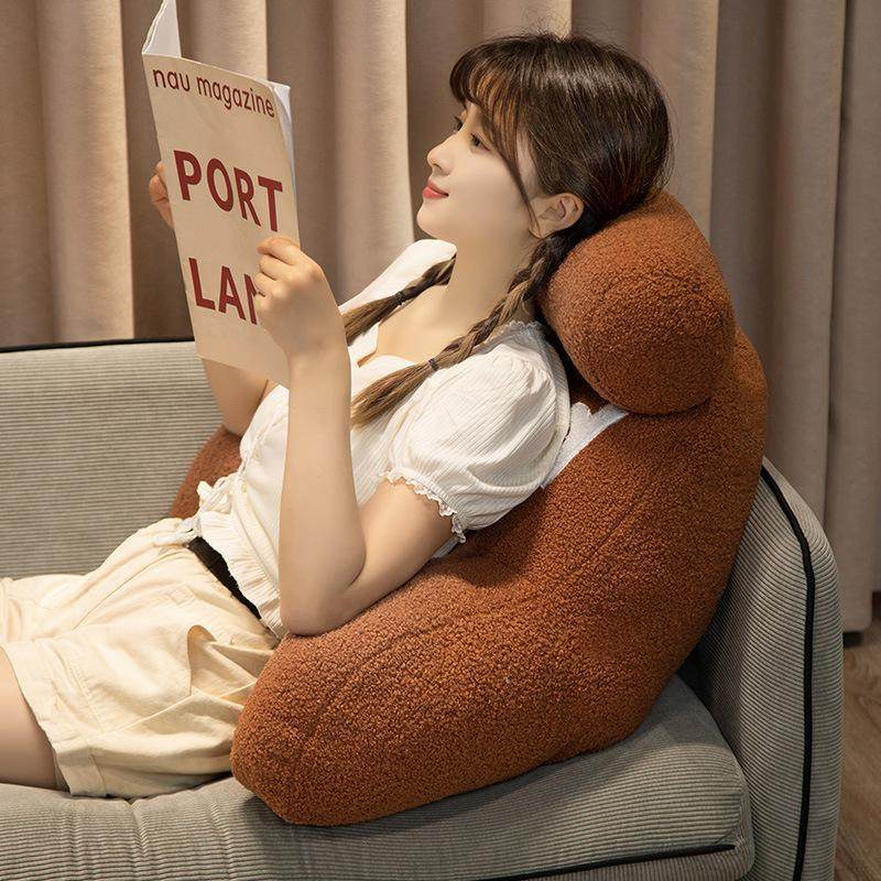新款泰迪绒床头多功能大腰靠软包护腰靠垫沙发垫子宿舍看书靠垫批,淘宝优惠券,粉丝福利购,淘宝优惠卷