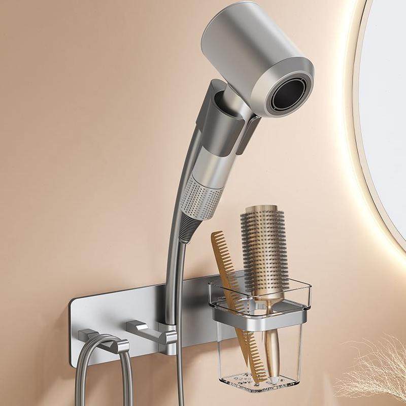 懒人吹风机置物架电吹风风筒卫生间免打孔浴室支架收纳神器壁挂式,淘宝优惠券,粉丝福利购,淘宝优惠卷