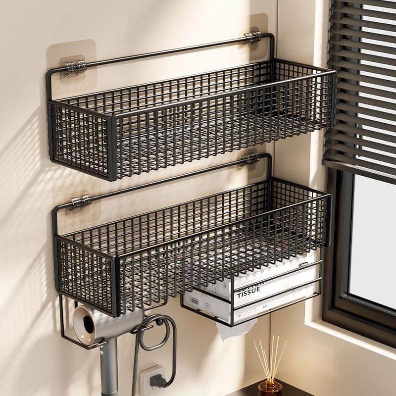 浴室收纳吹风机免打孔卫生间挂架置物架架子架懒人支架电吹风风筒,淘宝优惠券,粉丝福利购,淘宝优惠卷