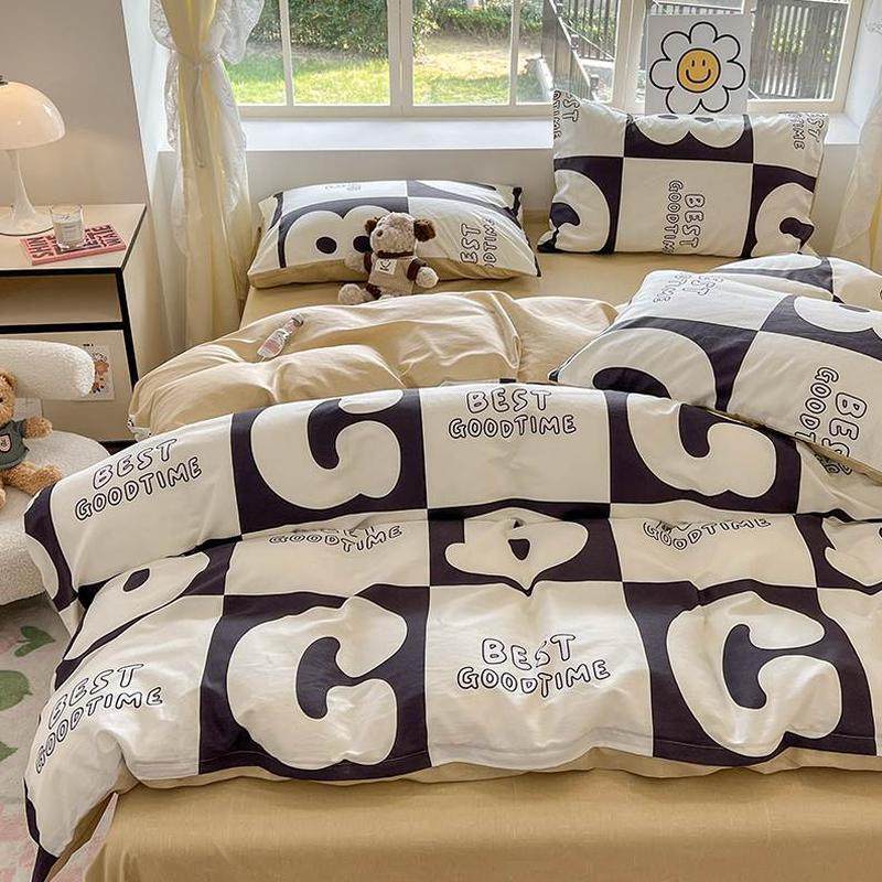 单印花全棉床单枕套床单纯棉学生宿舍三件套床笠小清新四件套被套,淘宝优惠券,粉丝福利购,淘宝优惠卷