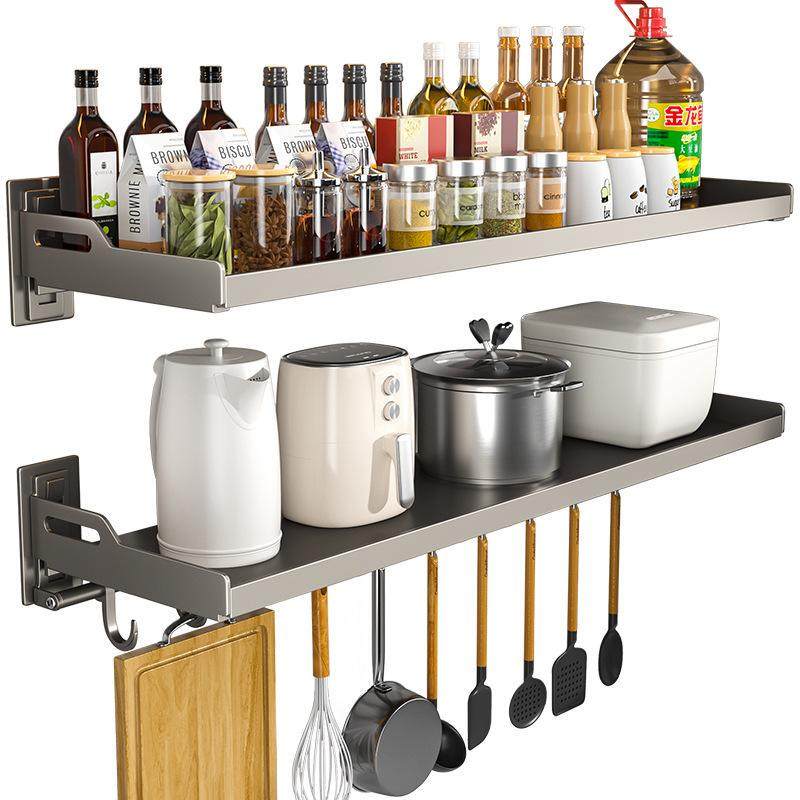 免打孔厨房置物架壁挂式墙上电饭锅微波炉烤箱置物架收纳支架挂架,淘宝优惠券,粉丝福利购,淘宝优惠卷