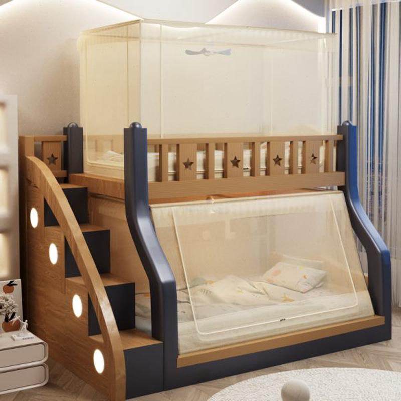 伸缩子母床蚊帐上下铺专用梯形1.5米儿童实木上下床双层高底床,淘宝优惠券,粉丝福利购,淘宝优惠卷