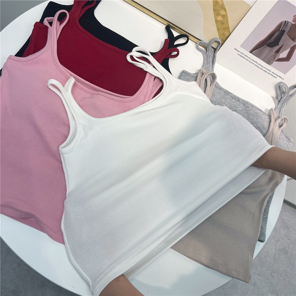 元熙春夏季螺纹棉带胸垫女辣妹短款无痕肩带抹胸,淘宝优惠券,粉丝福利购,淘宝优惠卷