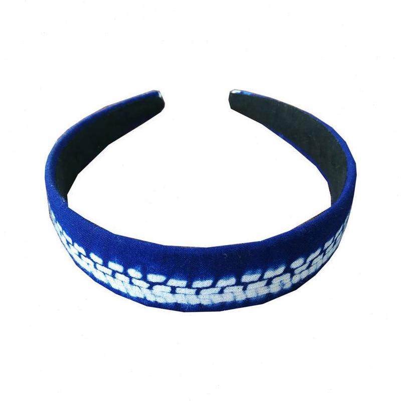 民族风大理染头饰发箍百搭蓝木草手工约白发捆扎染族丽江染,淘宝优惠券,粉丝福利购,淘宝优惠卷