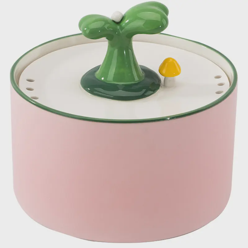 小树苗猫咪电动陶瓷加热饮水机自动饮水器狗狗喝水循环宠物碗用品,淘宝优惠券,粉丝福利购,淘宝优惠卷