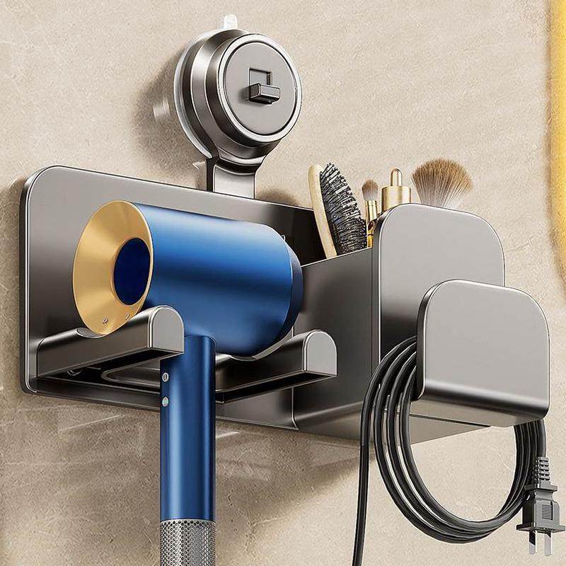 免打孔浴室卫生间吹风机置物架收纳架吸盘风机吸盘电吹风支架厕所,淘宝优惠券,粉丝福利购,淘宝优惠卷