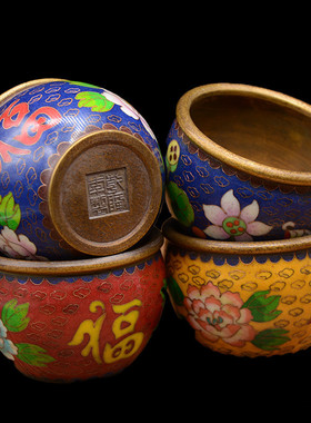 宏达 批发珐琅彩 铜缸 铜器金蟾吸金缸 黄铜摆件