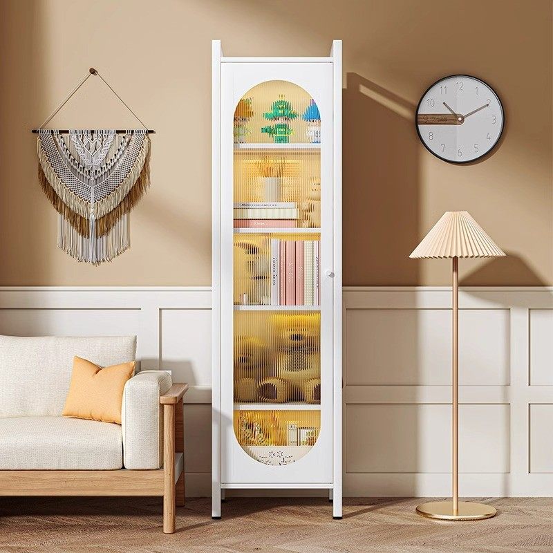 用钢制书柜带门落地多层防尘书架置架儿童收纳储柜,淘宝优惠券,粉丝福利购,淘宝优惠卷