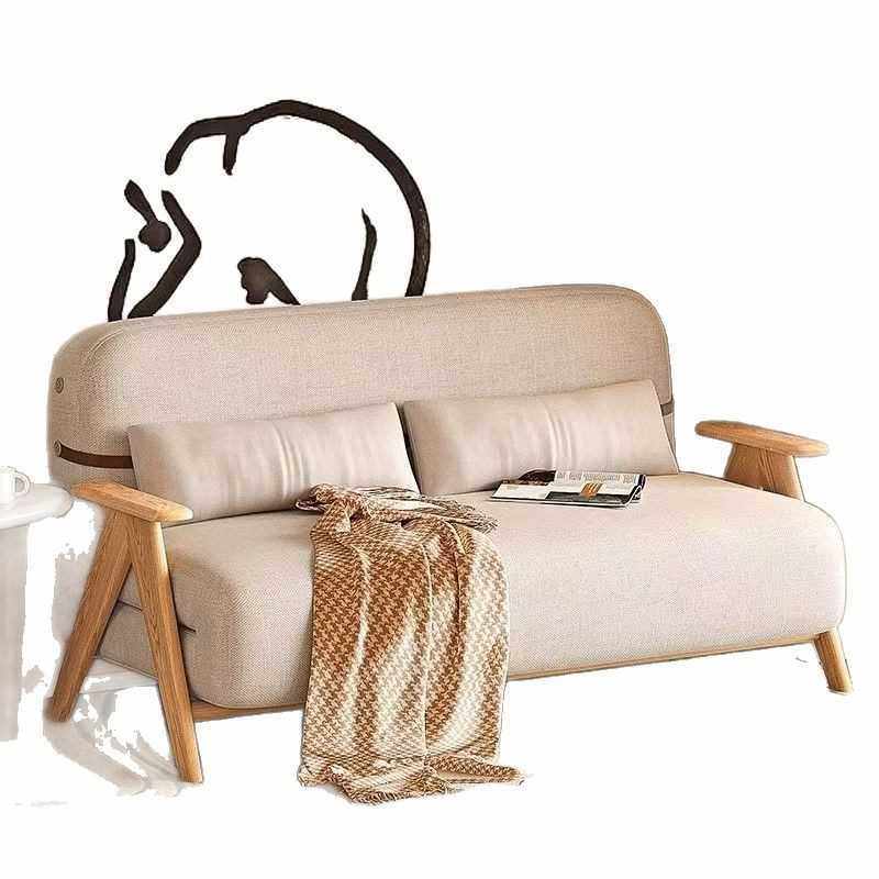 实木懒人沙发床折叠两用多功能小户型家用新款可躺可睡沙发公寓,淘宝优惠券,粉丝福利购,淘宝优惠卷