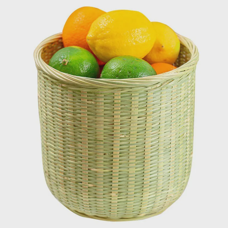 头层竹青篾竹篮圆直桶收蜂笼竹编收纳筐手工编织圆桶形竹编筐,淘宝优惠券,粉丝福利购,淘宝优惠卷