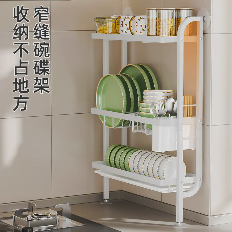 厨房壁挂立式沥水架大容量多功能多层置物碗碟杯叉筷勺收纳置物架,淘宝优惠券,粉丝福利购,淘宝优惠卷